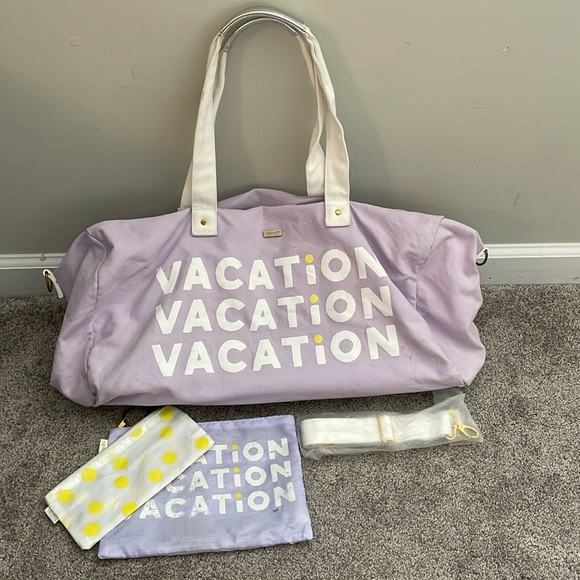 ban.do Handbags - Bando ‘VACATION’ duffle bag with matching cosmetic cases.
